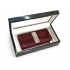 Skórzany portfel z kamieniami swarovskiego  CV 150 czerwony