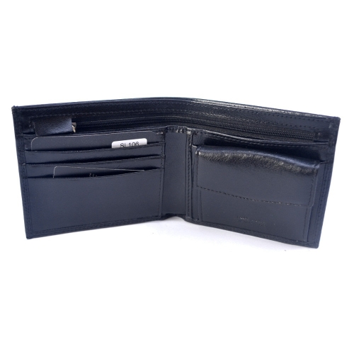 OCHNIK SL-106-99 czarny skórzany portfel męski