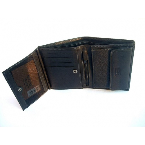 CAMEL ACTIVE B34 707 60  skorzany portfel męski z ochroną kart i dokumentów RFID