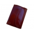 SV 020  skórzany  portfel z kamieniami swarovskiego ciemna czerwień