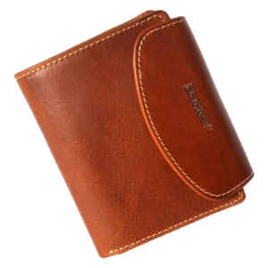 Bartex skórzany portfel damski 009D z ochroną RFID – przód Bartex women’s leather wallet 009D with RFID protection – fro