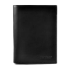 Portfel skórzany BARTEX 1019M-ID czarny – widok z przodu / BARTEX 1019M-ID black leather wallet – front view