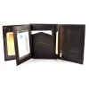 portfel skórzany BARTEX 1019M-ID brązowy otwarty / BARTEX 1019M-ID brown leather wallet open view