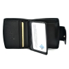 BARTEX 1005D-ID skórzany portfel damski czarny * RFID