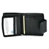 portfel skórzany BARTEX 1005 czarny otwarty / BARTEX 1005 black leather wallet open view