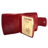 Wnętrze portfela Bartex 1005D-ID – przegródki na karty i dokumenty Bartex 1005D-ID interior – card and document compartments