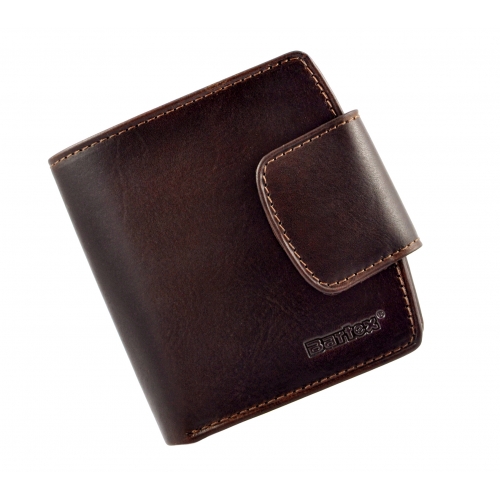 BARTEX 1005D-ID skórzany portfel damski brązowy * RFID