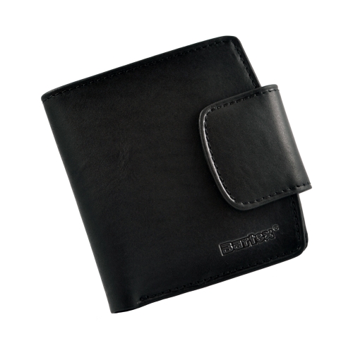 BARTEX 1005D-ID skórzany portfel damski czarny * RFID