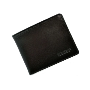 Skórzany portfel męski BARTEX 1007M czarny slim – widok portfela | BARTEX 1007M men's leather wallet black slim – wallet