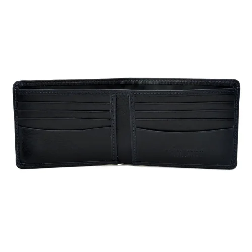 Portfel męski Bartex 1007M granatowy slim zamknięty | Bartex 1007M navy leather slim men’s wallet closed