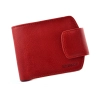 Portfel skórzany BARTEX 1012D czerwony – widok z przodu / BARTEX 1012D red leather wallet – front view