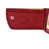 BARTEX 10012D skórzany portfel damski czerwony prezentacja układu przegródek / BARTEX 10012D red leather women’s wallet compartments layout