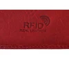 Portfel skórzany BARTEX 1012D czerwony – tył portfela / BARTEX 1012D red leather wallet – back view