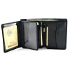 portfel skórzany BARTEX 1012M-ID czarny z dokumentami / BARTEX 1012M-ID black leather wallet with docum