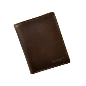 Portfel męski BARTEX 10134M brązowy – widok z przodu / BARTEX 10134M brown men’s wallet – front view