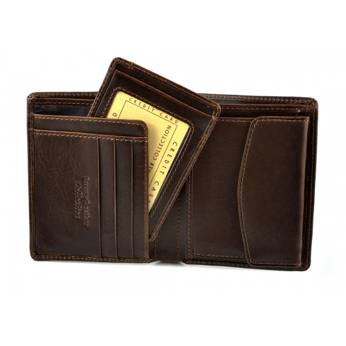 BARTEX 10134M skórzany portfel męski z dodatkowym etui
