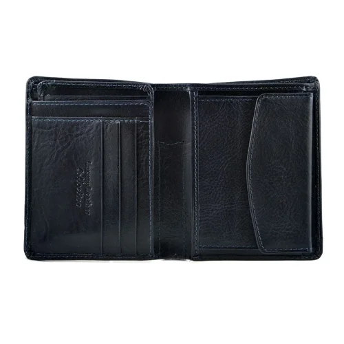 Wnętrze portfela BARTEX 10134M – układ kieszeni i przegródek / Inside view of BARTEX 10134M wallet – card and note compartments