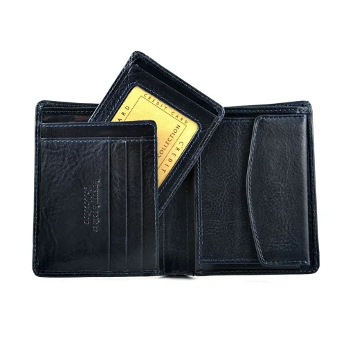 Portfel otwarty – miejsca na karty i bilon / Open wallet – card and coin sections