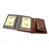 portfel skórzany BARTEX 1019MID koniakowy przegrody / BARTEX 1019MID cognac leather wallet compartments