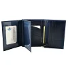 portfel skórzany BARTEX 1019M-ID granatowy z dokumentami / BARTEX 1019M-ID navy leather wallet with documents