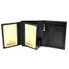 Portfel męski BARTEX 10201M czarny – praktyczny układ wnętrza / BARTEX 10201M black men’s wallet – practical interior layout