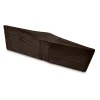 Bartex 330 portfel męski slim brązowy – ujęcie boczne / Bartex 330 slim brown men’s wallet – side angle
