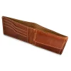 Bartex 330 cognac – portfel męski skórzany – widok po rozłożeniu / Bartex 330 cognac leather men’s wallet – opened view