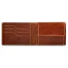 Bartex 330 jasny brąz – portfel slim – ujęcie boczne / Bartex 330 cognac slim wallet – side angle