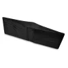 Bartex 330 czarny portfel slim – ujęcie boczne / Bartex 330 black slim wallet – side angle