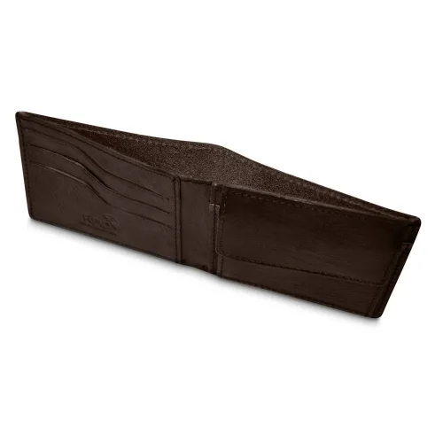 Bartex 330 portfel męski slim brązowy – ujęcie boczne / Bartex 330 slim brown men’s wallet – side angle