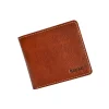 Portfel skórzany BARTEX 331 w kolorze cognac – widok z przodu / BARTEX 331 leather wallet in cognac color – front view