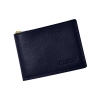 Portfel męski skórzany BARTEX 472M granatowy – widok z przodu / Men’s leather wallet BARTEX 472M navy blue – front view