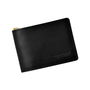 Skórzany portfel męski BARTEX 472-M Slim z klipem – widok z przodu / Men’s leather wallet BARTEX 472-M Slim with clip –
