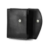 Portfel skórzany BARTEX 10020D czarny – widok zamknięty / BARTEX 10020D black leather wallet – closed view