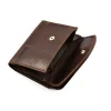 Skórzany portfel męski BARTEX 1020D brązowy – widok z boku / BARTEX 1020D brown men’s leather wallet – side view
