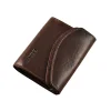 Skórzany portfel męski BARTEX 1020D brązowy – złożony portfel / BARTEX 1020D brown men’s leather wallet – folded view