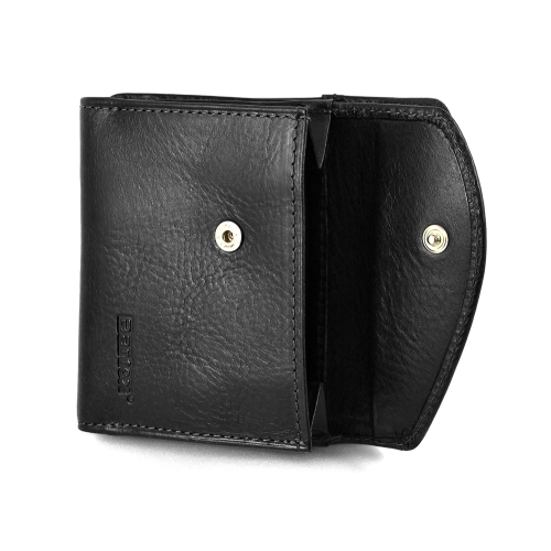 BARTEX 10020D skórzany portfel  unisex czarny