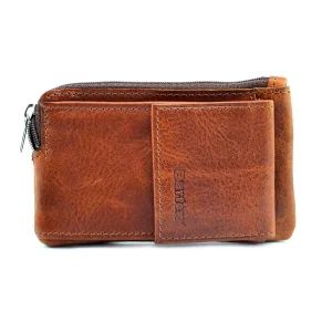 Etui skórzane BARTEX 10457E Cognac – widok z przodu / BARTEX 10457E Cognac leather case – front view