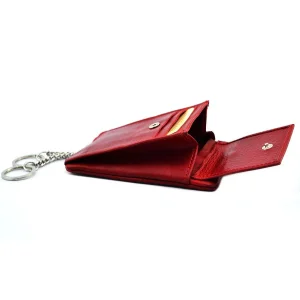 Etui BARTEX 10457E czerwone – otwarte wnętrze z kieszeniami / BARTEX 10457E red case – open interior with compartments