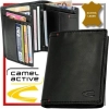 Czarny skórzany portfel męski Camel Active 181-704-60 z pudełkiem Black leather men’s wallet Camel Active 181-704-60 wit
