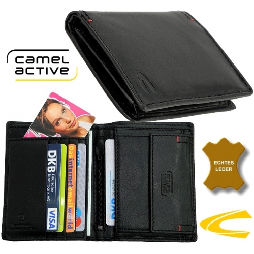 CAMEL ACTIVE 181 704 60  skórzany portfel męski czarny
