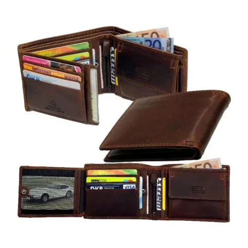 CAMEL ACTIVE 181 703 29 skórzany portfel męski brązowy klasyczny