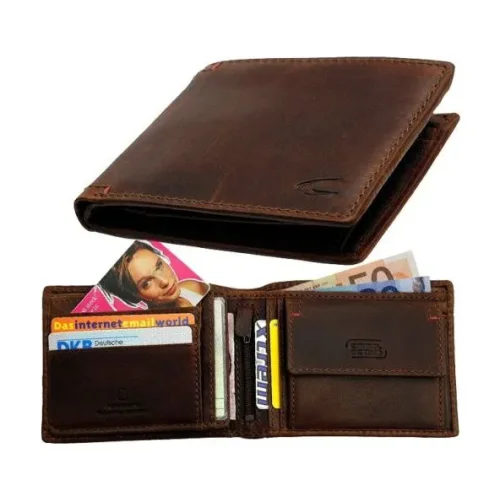 CAMEL ACTIVE 181 703 29 skórzany portfel męski brązowy klasyczny