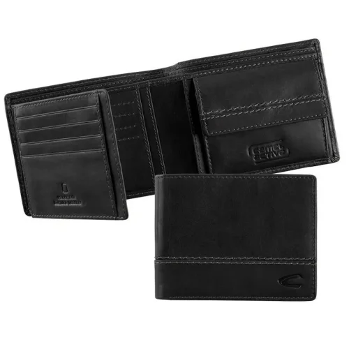 Portfel męski Camel Active 246/703/24 czarny – kieszeń na monety Camel Active 246/703/24 black men’s wallet – coin pocket