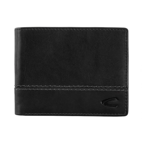Skórzany portfel męski Camel Active 246/703/24 czarny – widok z przodu Camel Active 246/703/24 black men’s leather walle