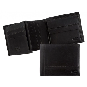 Portfel męski Camel Active 270-704-60 skórzany czarny – widok przód | Camel Active men's leather wallet 270-704-60 black