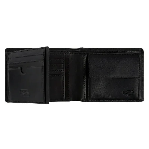 Wnętrze portfela Camel Active – kieszenie na karty, banknoty i dokumenty – Camel Active wallet interior with card slots, banknote compartment and document pockets