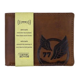 Camel Active Nepal – portfel męski RFID z naturalnej skóry, tył Camel Active Nepal men’s RFID wallet – back view