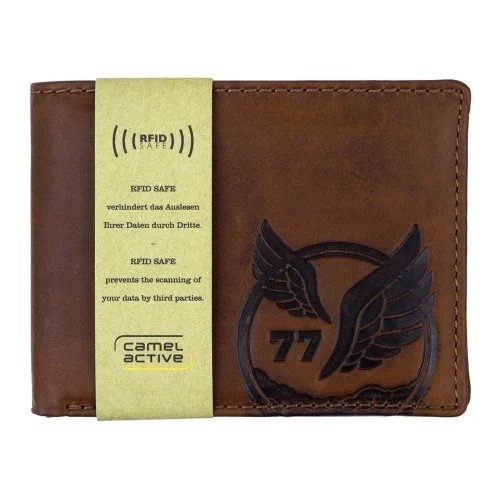 Camel Active Nepal – portfel męski RFID z naturalnej skóry, tył Camel Active Nepal men’s RFID wallet – back view