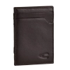 Camel Active brązowy portfel slim z naturalnej skóry – widok z przodu / Camel Active brown slim leather wallet – front v